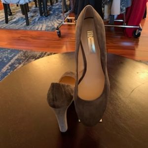 Dark Grey Suede Pumps